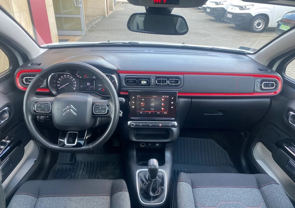 Citroen C3 cena 41900 przebieg: 106459, rok produkcji 2018 z Rzgów małe 106